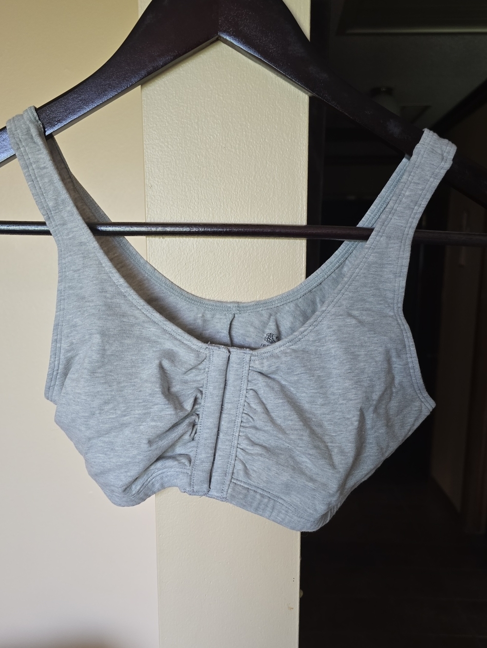 Fruit of the Loom Light Gray Front-Closure Comfort Bra